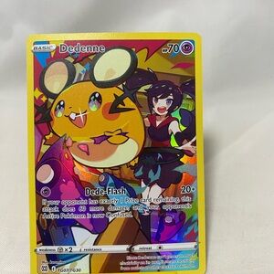 Pokémon TCG Dedenne TG07/TG30 Brilliant Stars Trainer Gallery NM